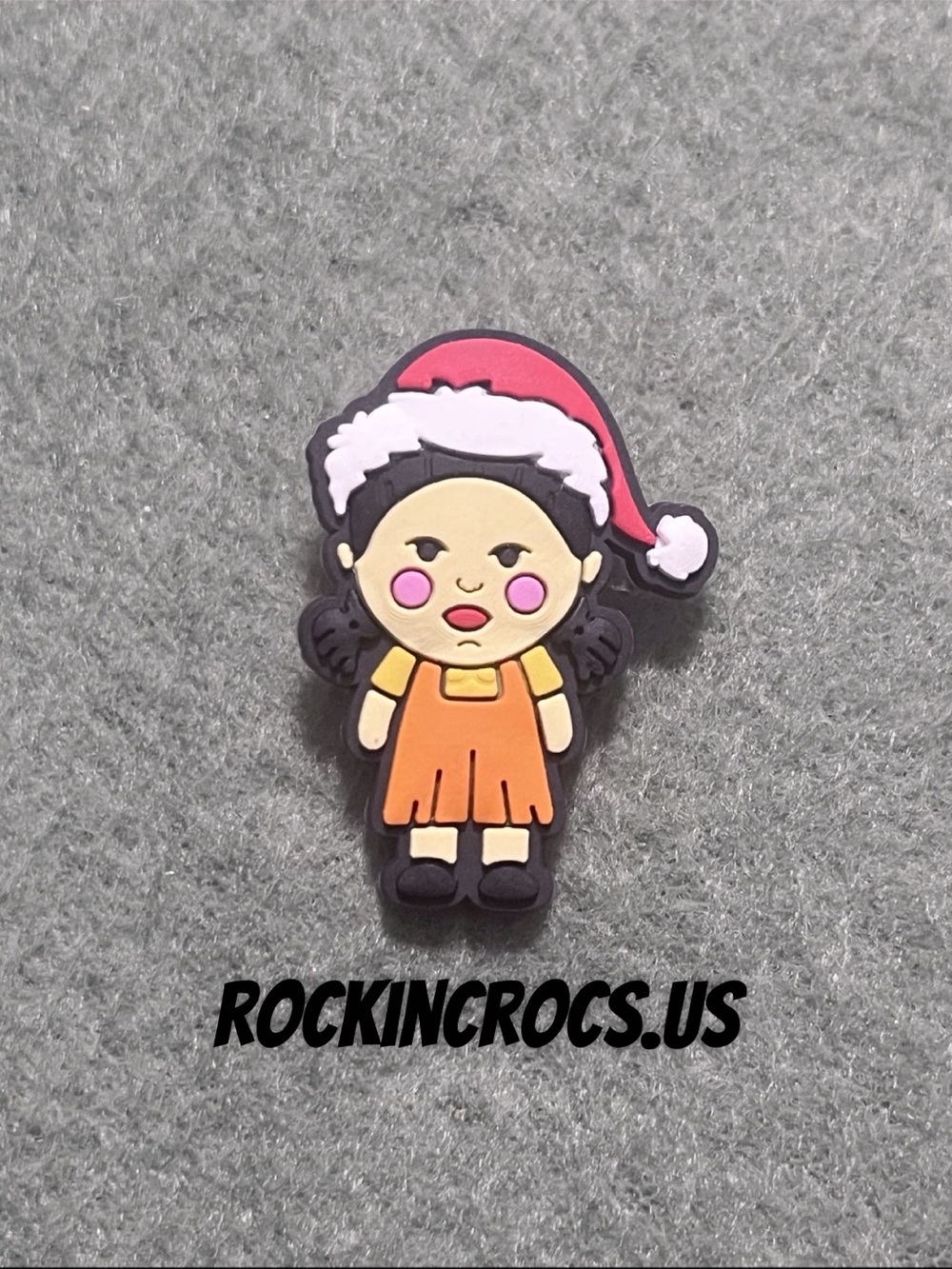 Merry Squidmas Croc Charm